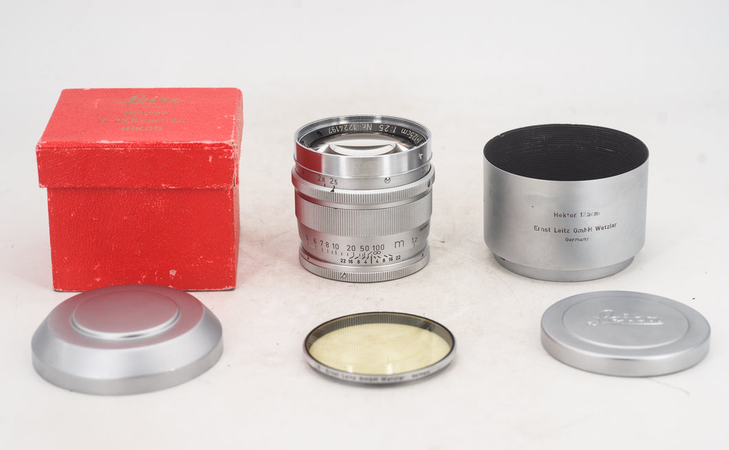 Leitz Leica Hektor 125mm F/2.5 M39 Screw Mount Visoflex Lens
