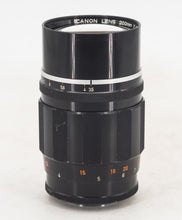 Charger l&#39;image dans la galerie, Canon Lens 200mm F/3.5 L39 Leica Screw Mount
