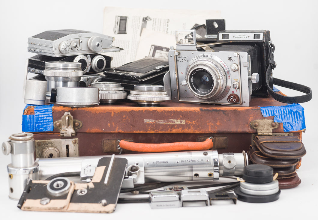 Plauble Makina IIIR avec 4 Objectifs et un Grand Nombre d'Accessoires